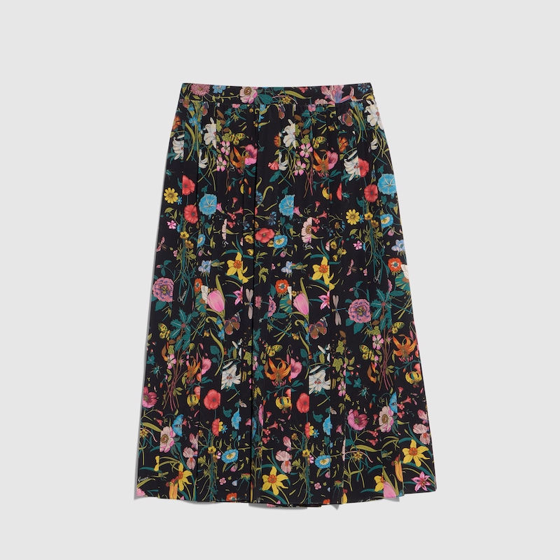 Printed Silk Midi Skirt Printed Silk Midi Skirt