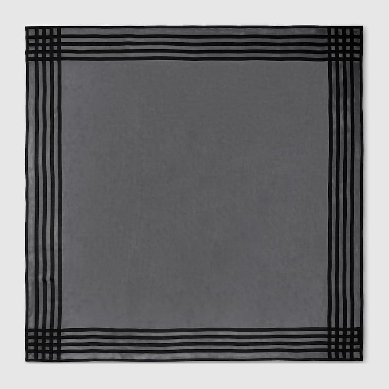 Gucci Lightweight Silk Jacquard Shawl