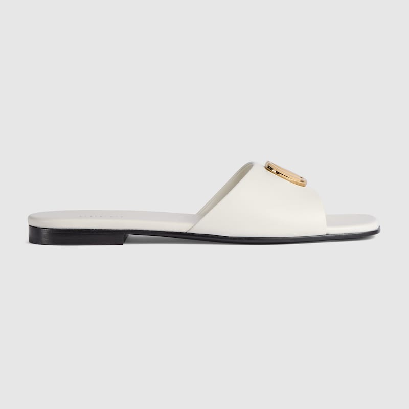Slide Sandal With Double G Slide Sandal With Double G