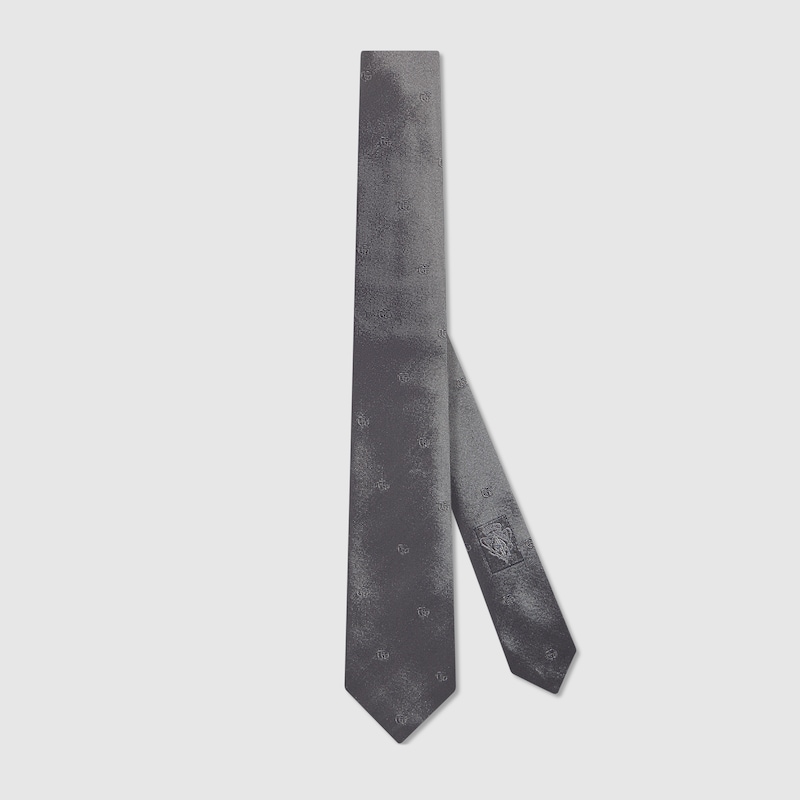 Gucci Double G Silk Jacquard Tie