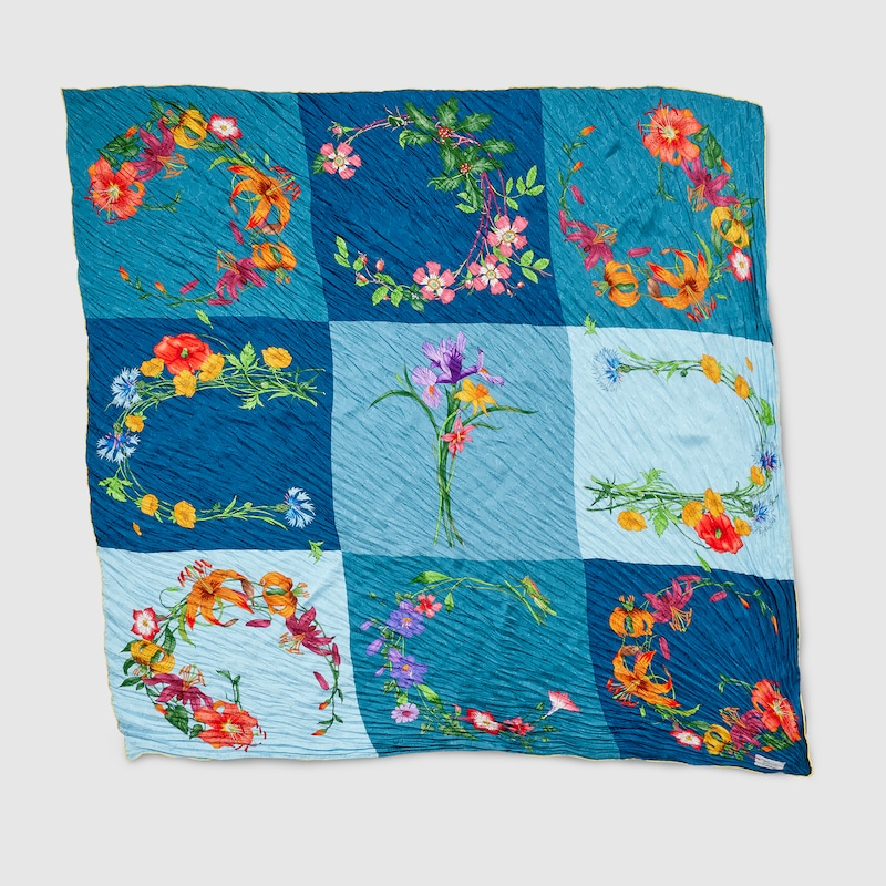Gucci Printed Silk Shawl