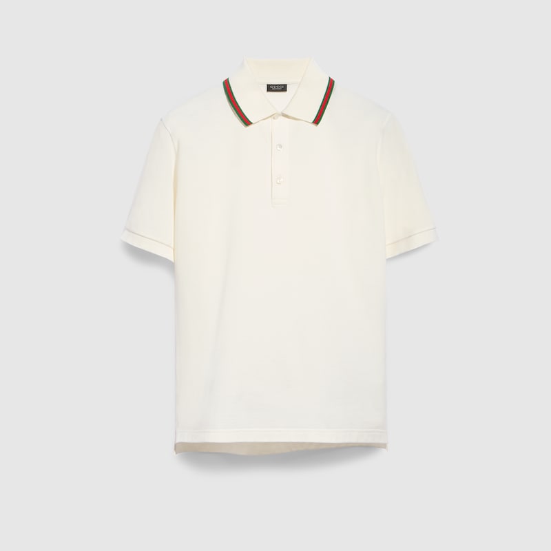 Gucci Cotton Jersey Piquet Polo Shirt