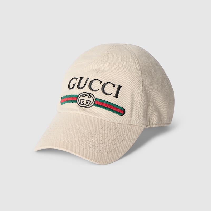 Gucci Cotton Baseball Hat With Embroidery