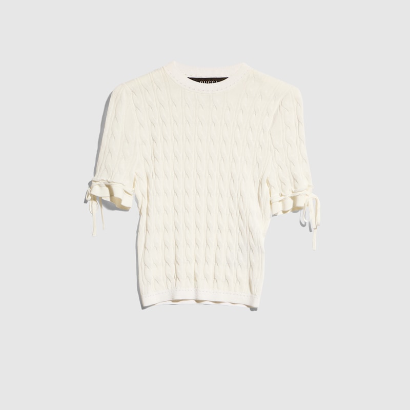 Braided Cotton Blend Top