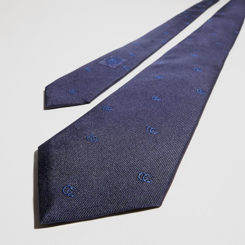 Gucci Double G Silk Jacquard Tie | Thumbnail 3 Gucci Double G Silk Jacquard Tie | Thumbnail 3