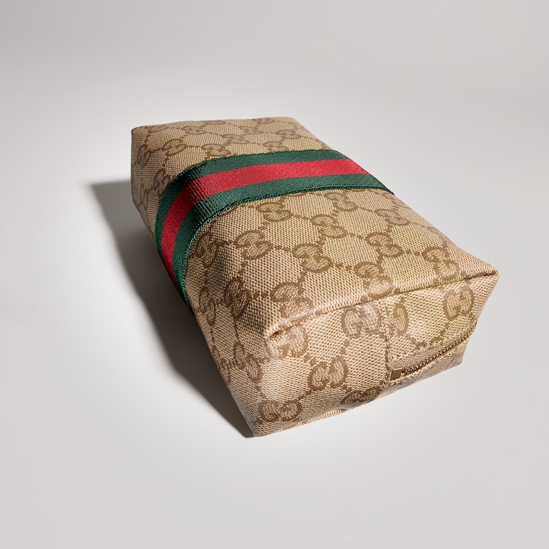 Gucci Medium Cosmetic Case With Web | Thumbnail 3 Gucci Medium Cosmetic Case With Web | Thumbnail 3