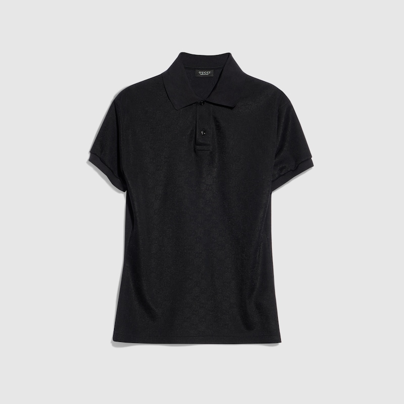 GG Technical Jersey Jacquard Polo Shirt GG Technical Jersey Jacquard Polo Shirt