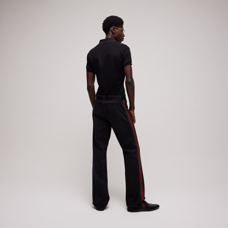 Gucci GG Technical Jersey Jacquard Polo Shirt | Thumbnail 3 Gucci GG Technical Jersey Jacquard Polo Shirt | Thumbnail 3