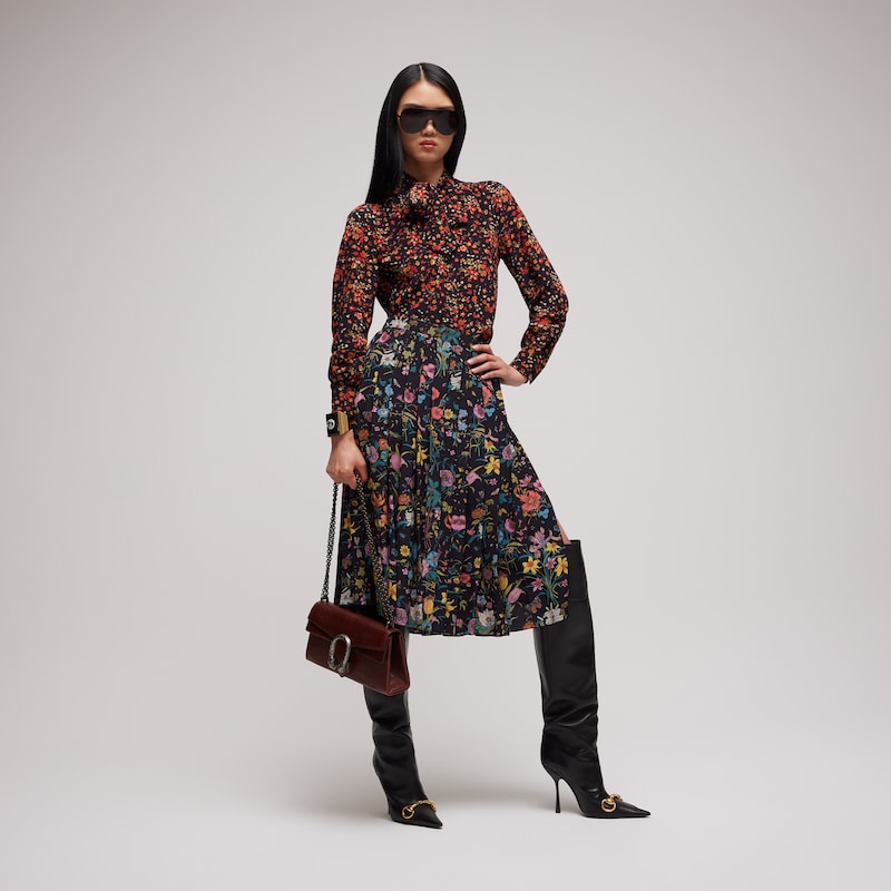 Gucci Printed Silk Shirt | Thumbnail 2 Gucci Printed Silk Shirt | Thumbnail 2