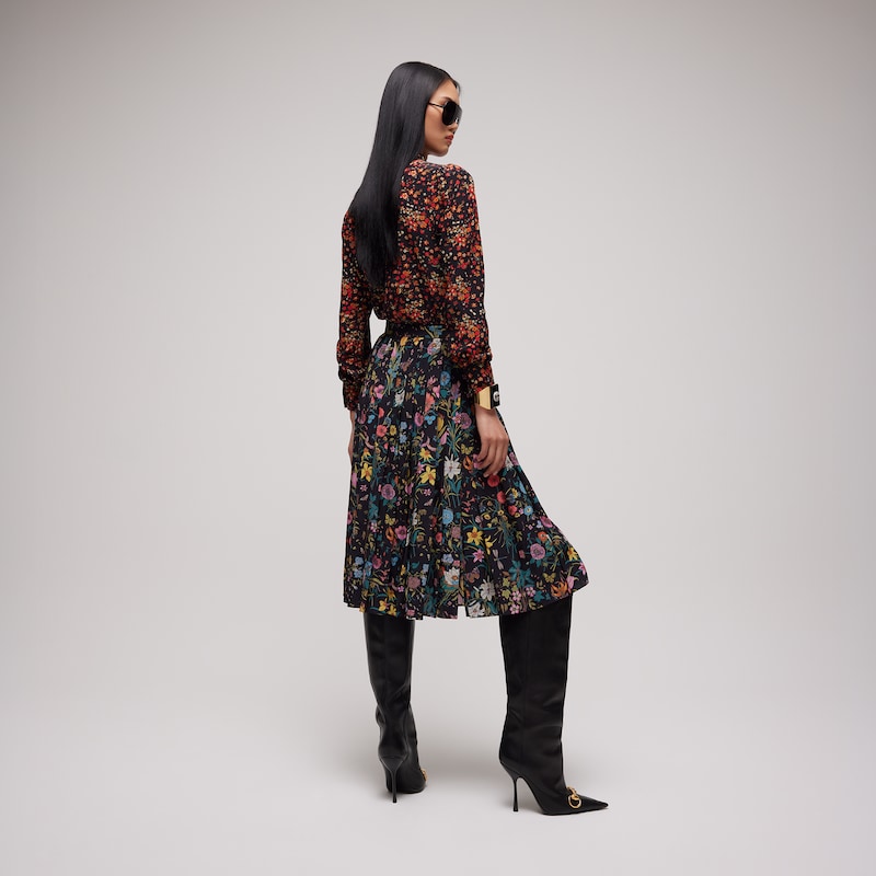 Gucci Printed Silk Shirt | Thumbnail 3 Gucci Printed Silk Shirt | Thumbnail 3