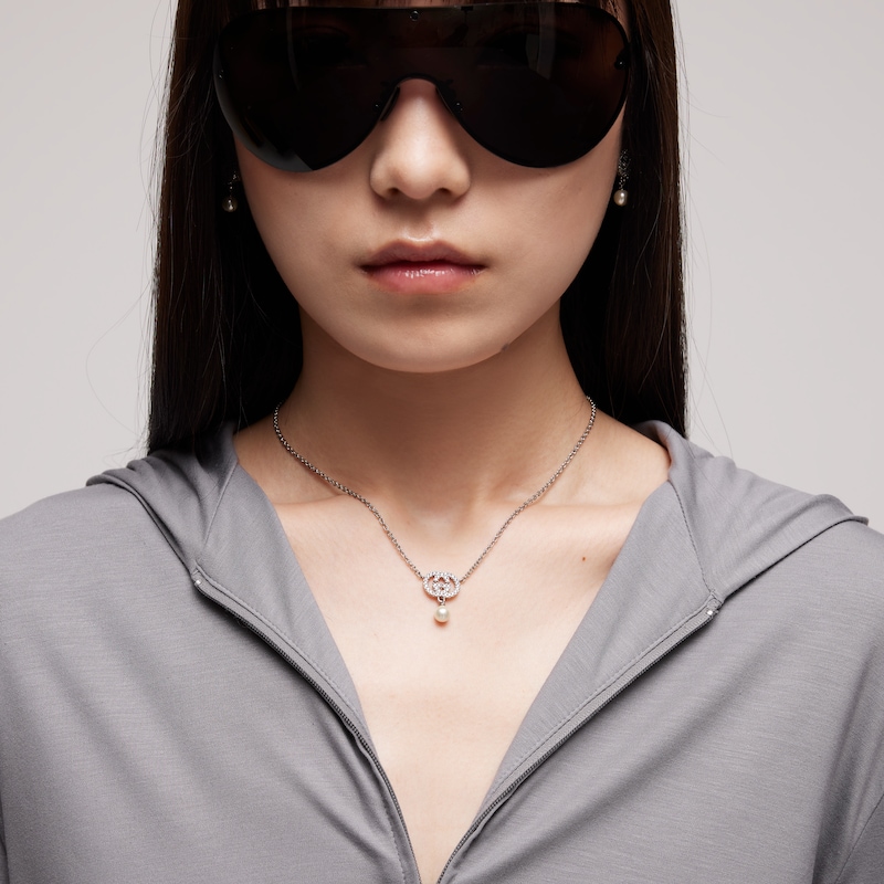 Gucci Crystal And Pearl Necklace | Thumbnail 2 Gucci Crystal And Pearl Necklace | Thumbnail 2