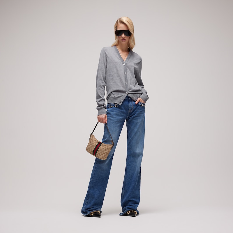 Gucci Fine Wool Cardigan With Embroidery | Thumbnail 2 Gucci Fine Wool Cardigan With Embroidery | Thumbnail 2