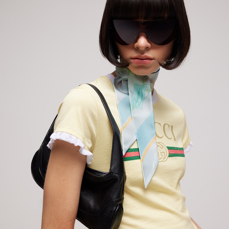 Gucci Printed Silk Ribbon | Thumbnail 2 Gucci Printed Silk Ribbon | Thumbnail 2