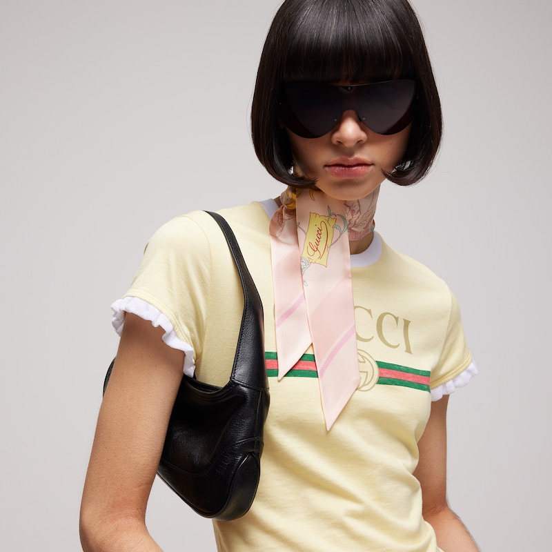 Gucci Printed Silk Ribbon | Thumbnail 2 Gucci Printed Silk Ribbon | Thumbnail 2