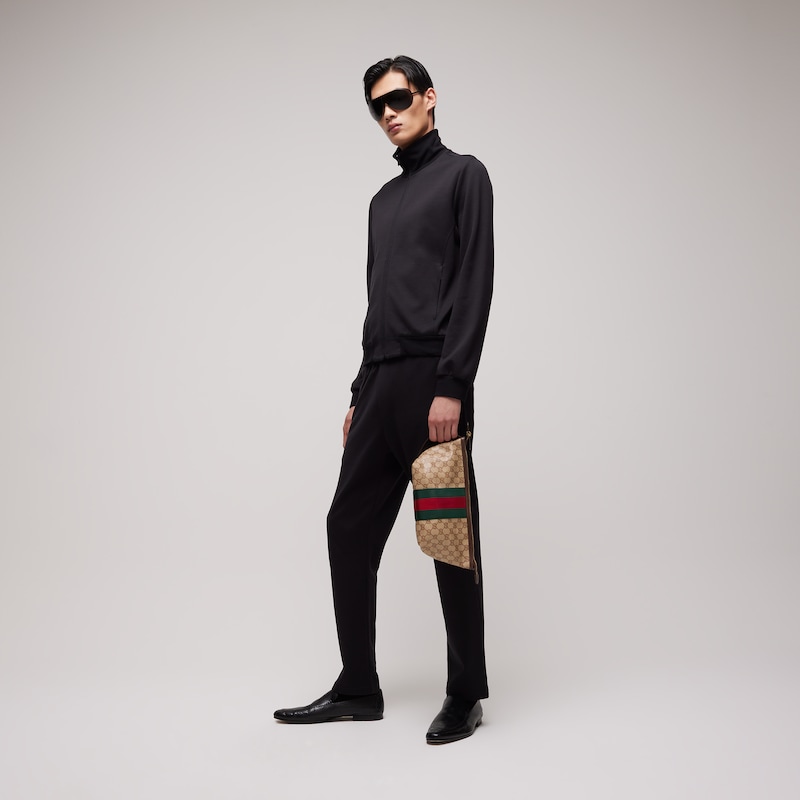 Gucci Small GG Toiletry Case With Web | Thumbnail 2 Gucci Small GG Toiletry Case With Web | Thumbnail 2