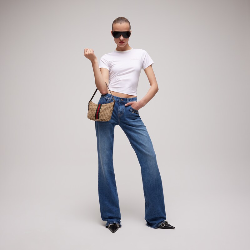 Gucci Cotton Jersey T-shirt With Embroidery | Thumbnail 2 Gucci Cotton Jersey T-shirt With Embroidery | Thumbnail 2
