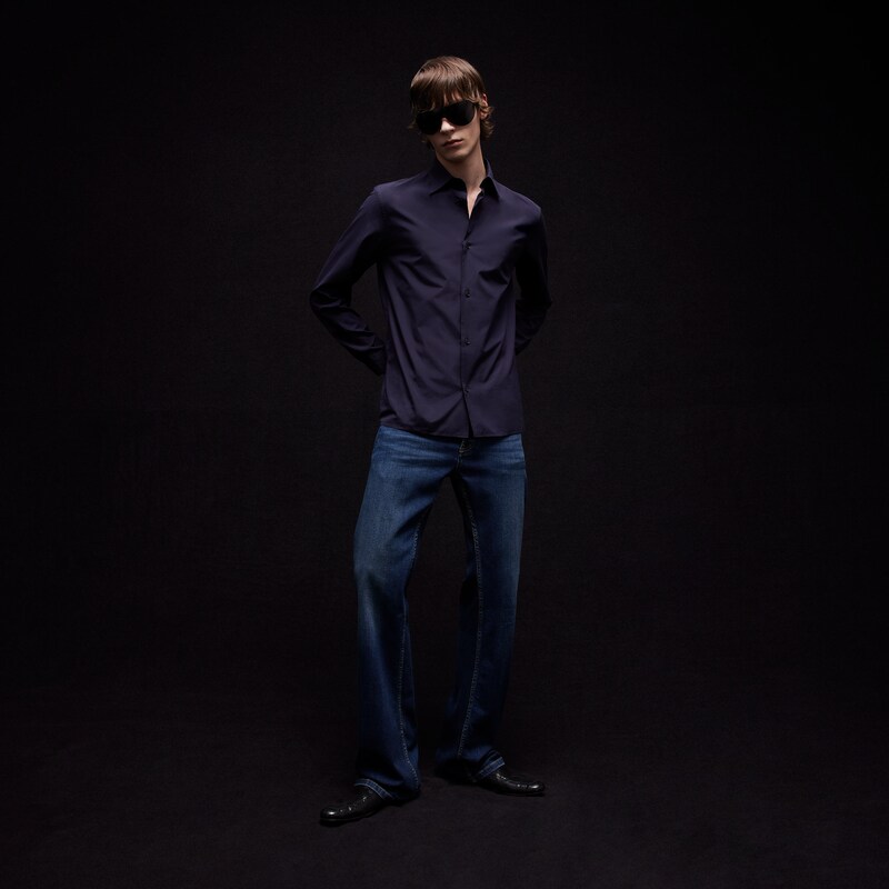 Gucci Piece Dyed Cotton Poplin Shirt | Thumbnail 2 Gucci Piece Dyed Cotton Poplin Shirt | Thumbnail 2