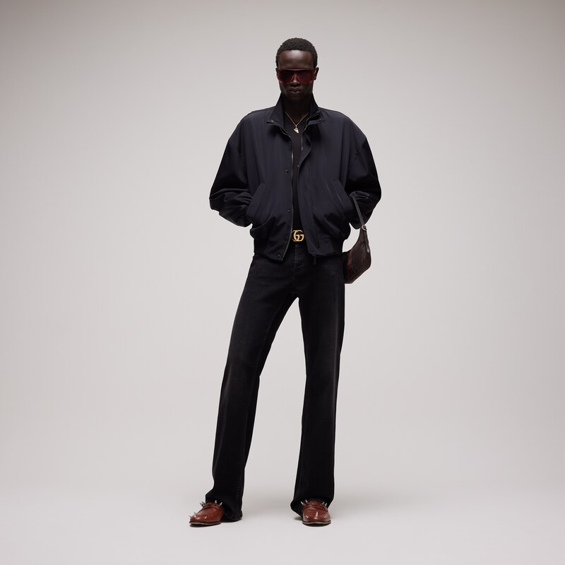 Gucci Light Cotton Acetate Faille Zip Jacket | Thumbnail 2 Gucci Light Cotton Acetate Faille Zip Jacket | Thumbnail 2
