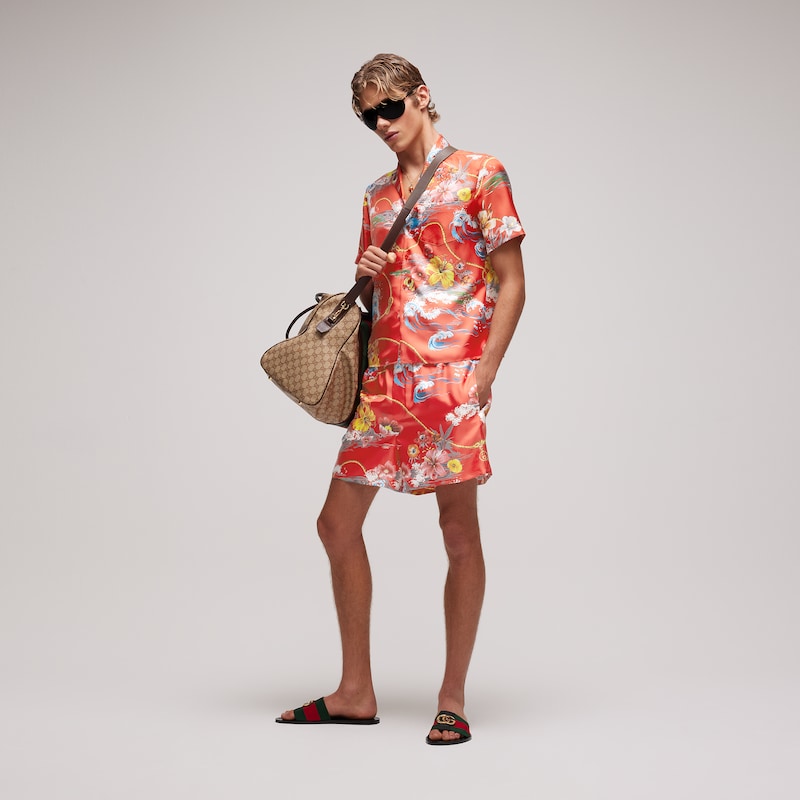 Gucci Printed Polyester Poplin Swim Shorts | Thumbnail 2 Gucci Printed Polyester Poplin Swim Shorts | Thumbnail 2