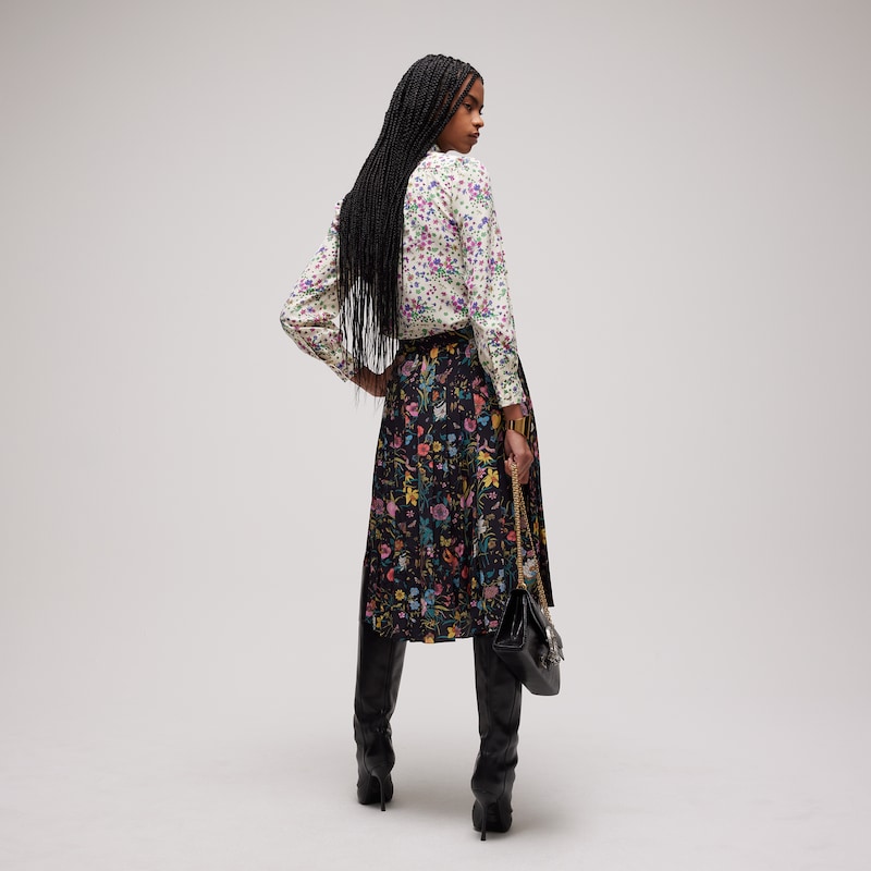 Gucci Printed Silk Shirt With Bow | Thumbnail 3 Gucci Printed Silk Shirt With Bow | Thumbnail 3