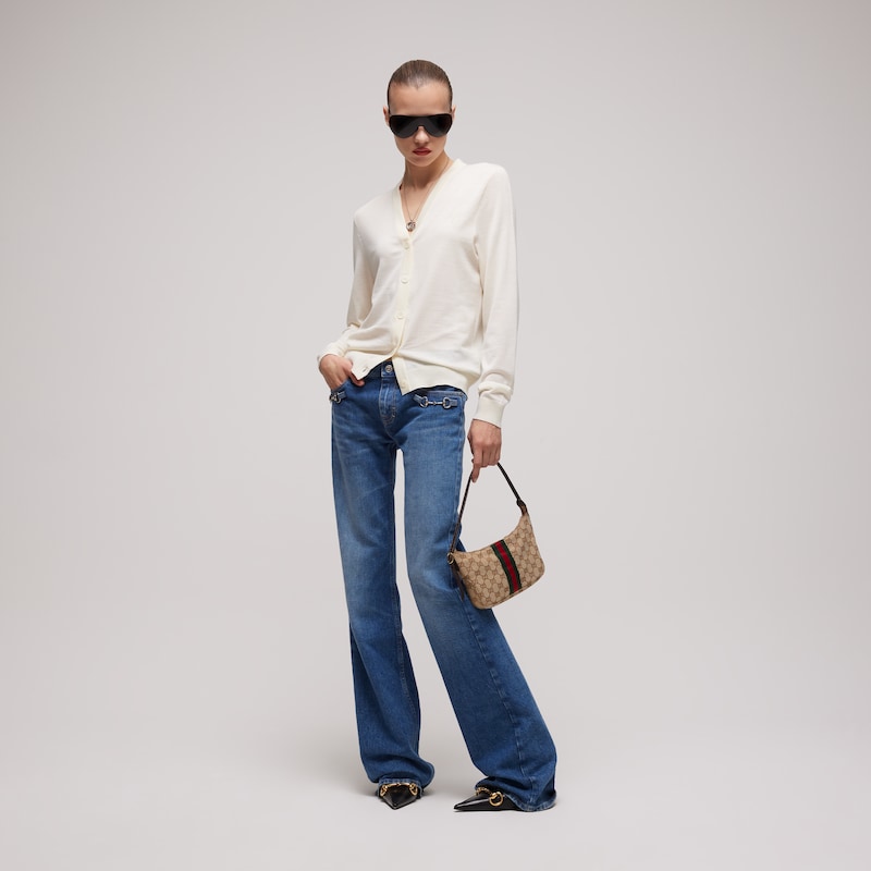 Gucci Fine Wool Cardigan With Embroidery | Thumbnail 2 Gucci Fine Wool Cardigan With Embroidery | Thumbnail 2