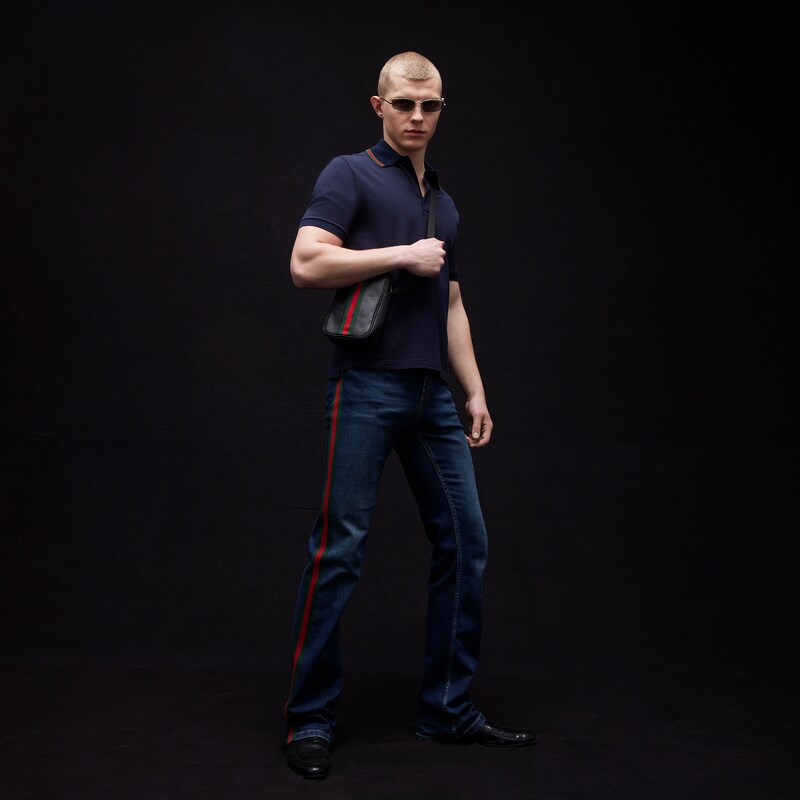 Gucci Cotton Jersey Piquet Polo Shirt | Thumbnail 2 Gucci Cotton Jersey Piquet Polo Shirt | Thumbnail 2
