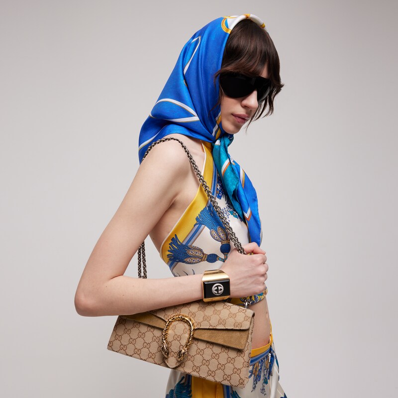 Gucci "Morso D'Oro" Printed Silk Carré | Thumbnail 2 Gucci "Morso D'Oro" Printed Silk Carré | Thumbnail 2