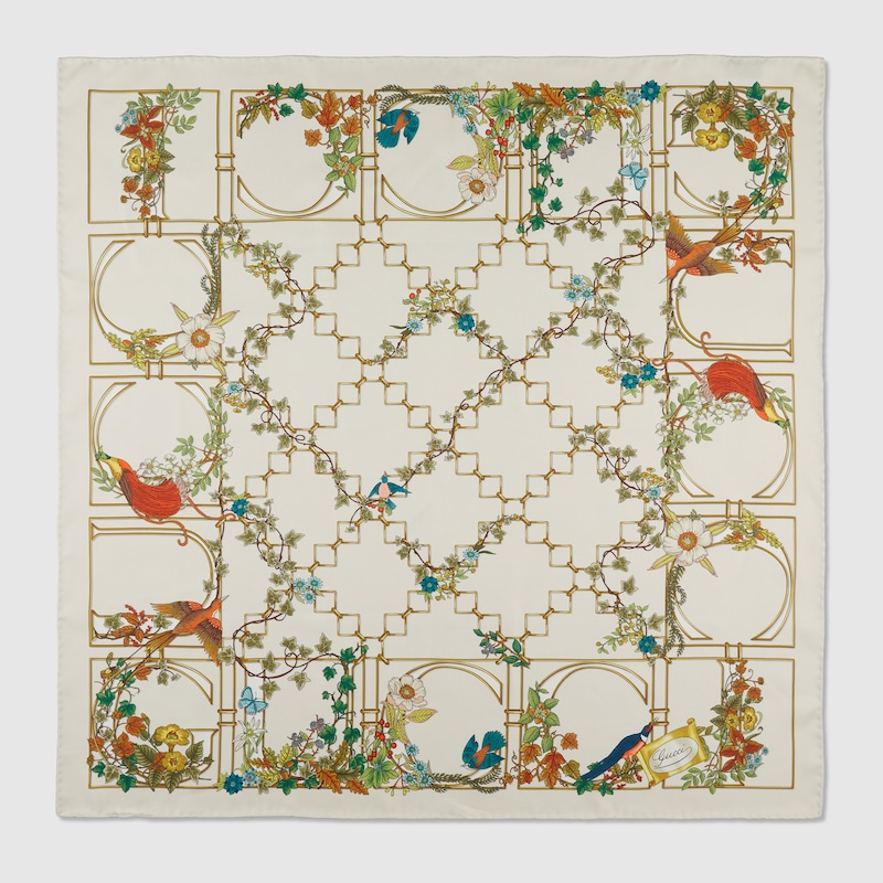 Printed Silk Twill Carré