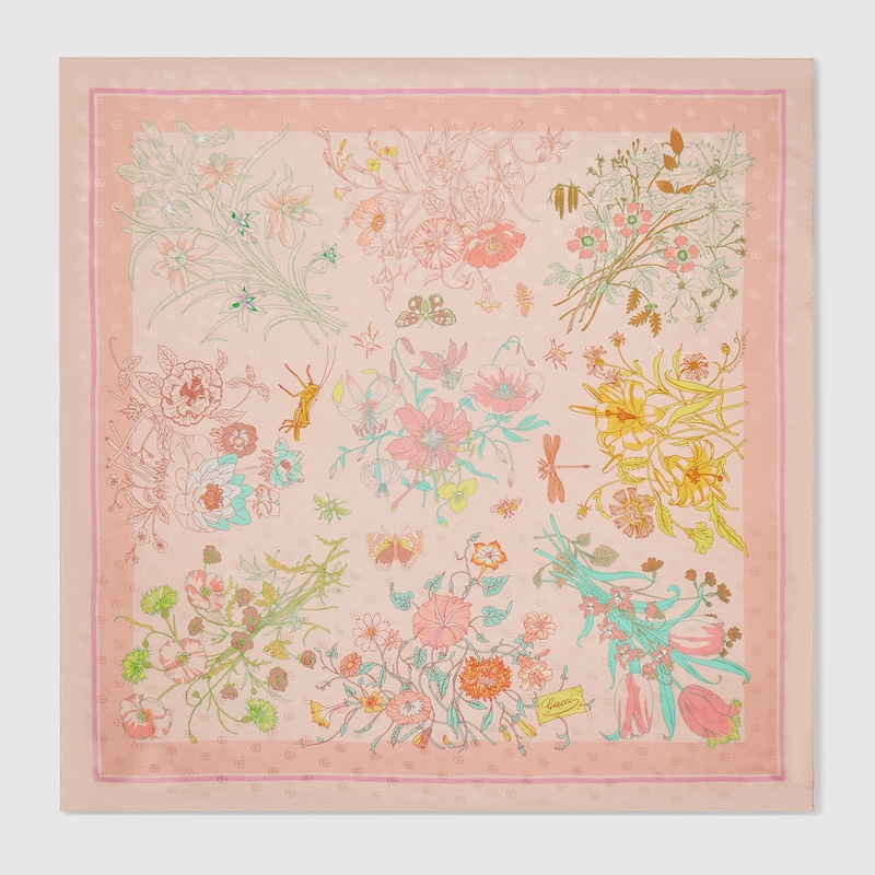 Gucci Printed Silk Twill Carré