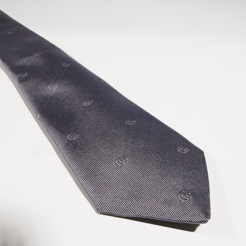 Gucci Double G Silk Jacquard Tie | Thumbnail 3 Gucci Double G Silk Jacquard Tie | Thumbnail 3