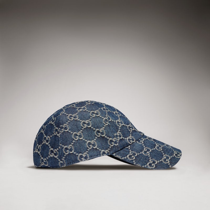 Gucci GG Cotton Denim Baseball Hat | Thumbnail 3 Gucci GG Cotton Denim Baseball Hat | Thumbnail 3