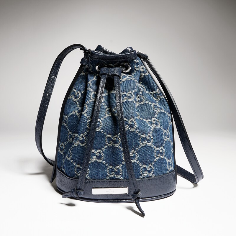 Gucci Mini Bucket Bag With Gucci Plaque | Thumbnail 3 Gucci Mini Bucket Bag With Gucci Plaque | Thumbnail 3