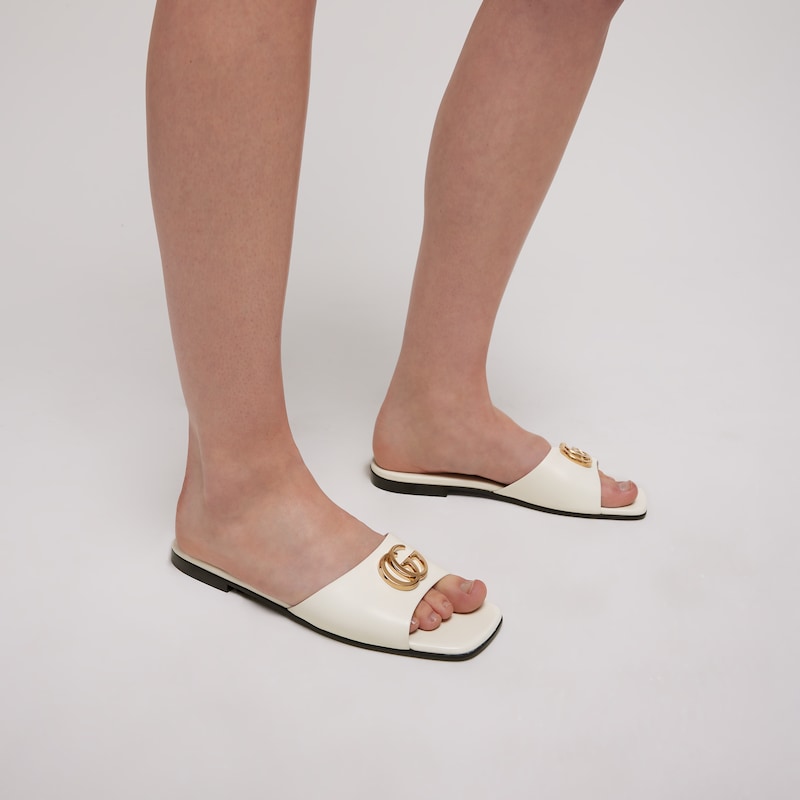 Gucci Slide Sandal With Double G | Thumbnail 3 Gucci Slide Sandal With Double G | Thumbnail 3
