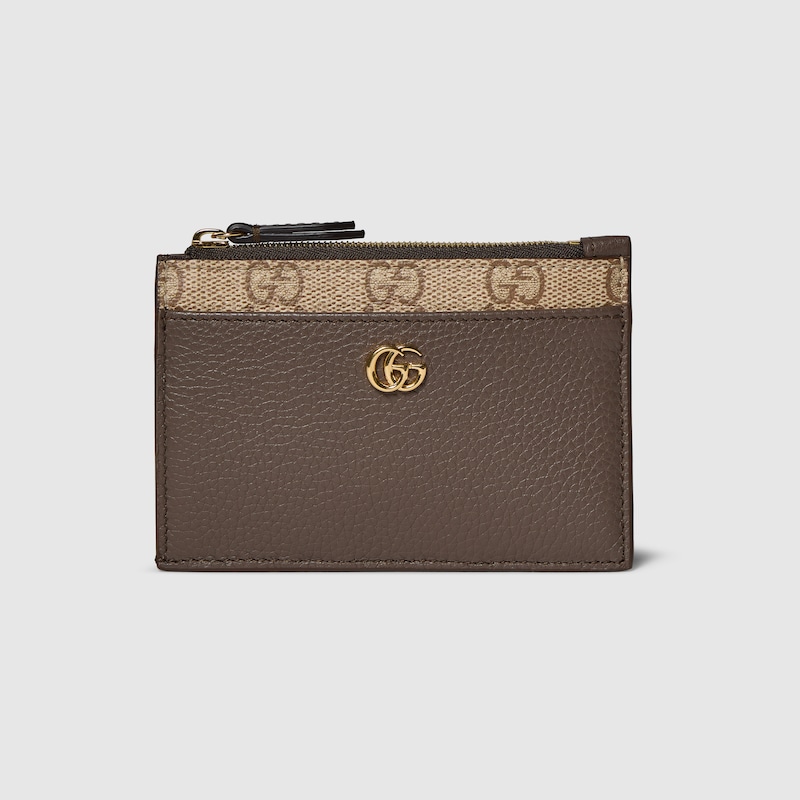 Gucci Bi-color GG Marmont Zip Key Pouch