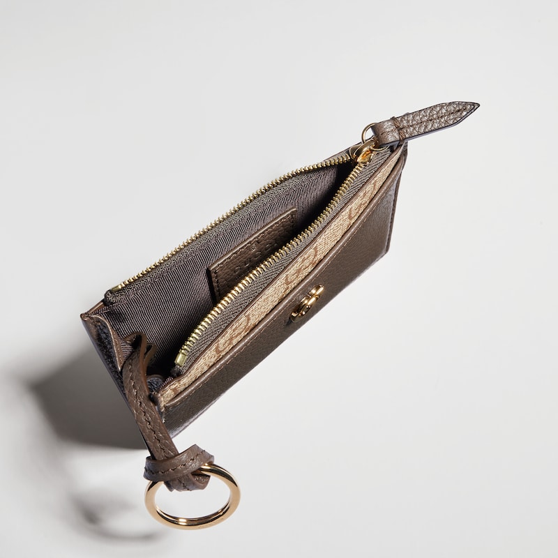 Gucci Bi-color GG Marmont Zip Key Pouch | Thumbnail 2