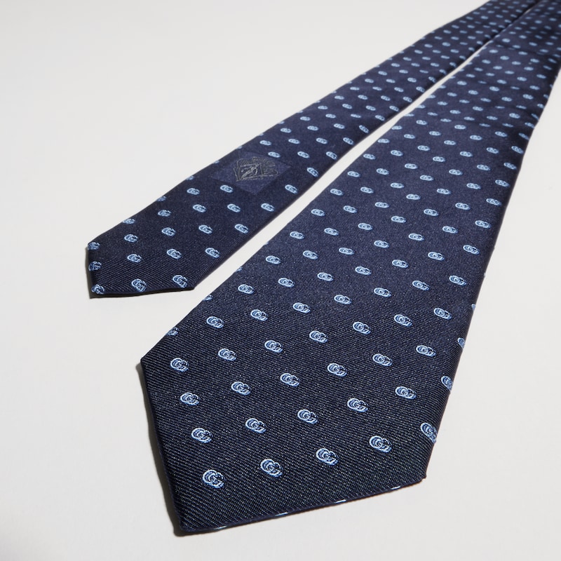 Gucci Double G Silk Jacquard Tie | Thumbnail 3 Gucci Double G Silk Jacquard Tie | Thumbnail 3