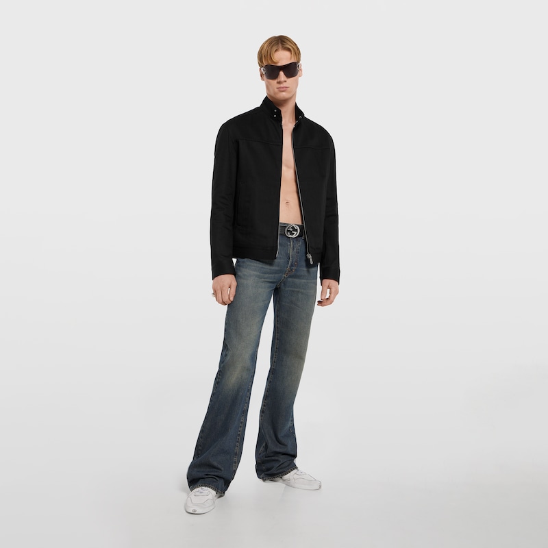 Gucci Cotton Denim Jacket With Horsebit | Thumbnail 2 Gucci Cotton Denim Jacket With Horsebit | Thumbnail 2