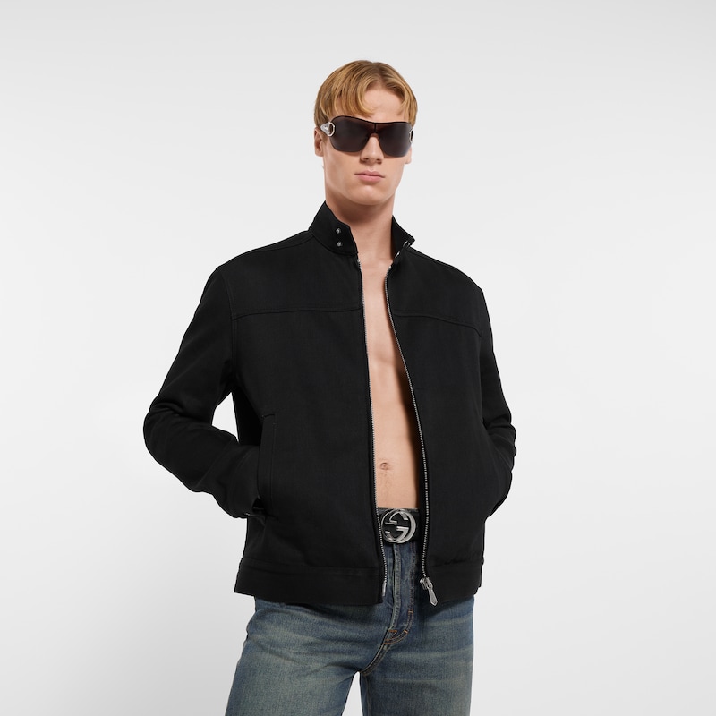 Gucci Cotton Denim Jacket With Horsebit | Thumbnail 3 Gucci Cotton Denim Jacket With Horsebit | Thumbnail 3