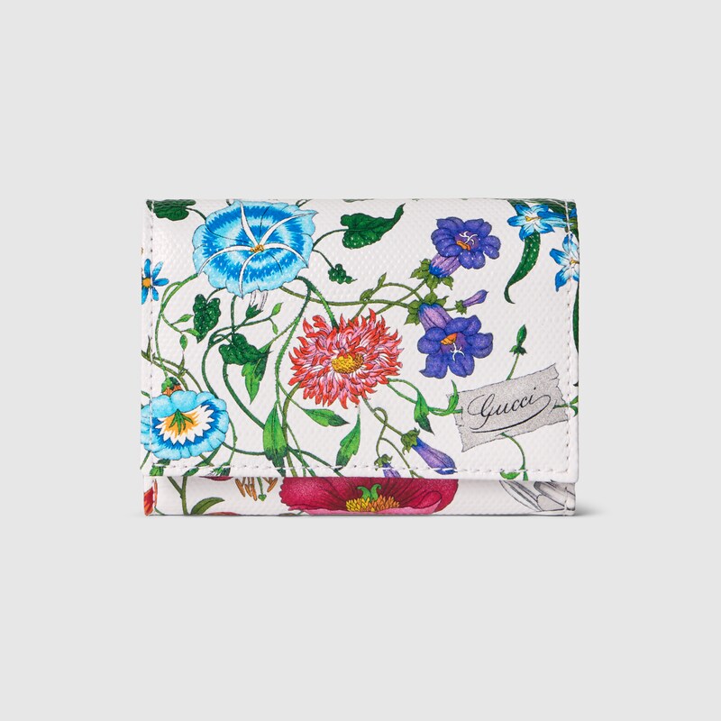 Gucci Flora-motif Bi-fold Card Case