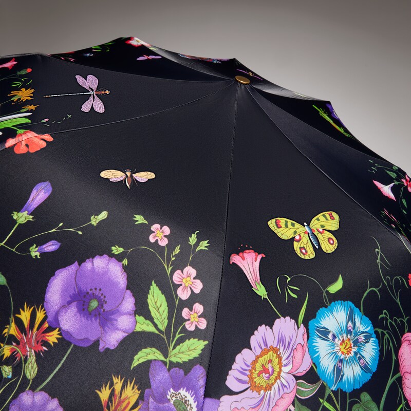 Gucci Nylon Foldable Umbrella With Gucci Flora Print | Thumbnail 3