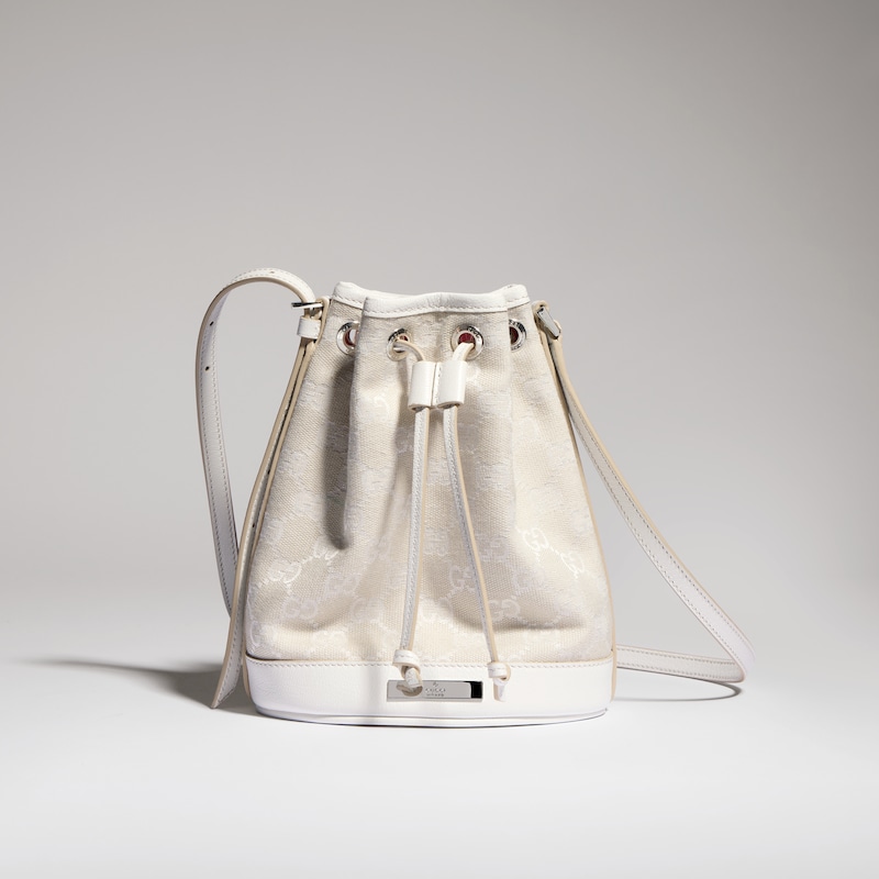 Gucci Mini Bucket Bag With Gucci Plaque | Thumbnail 3 Gucci Mini Bucket Bag With Gucci Plaque | Thumbnail 3