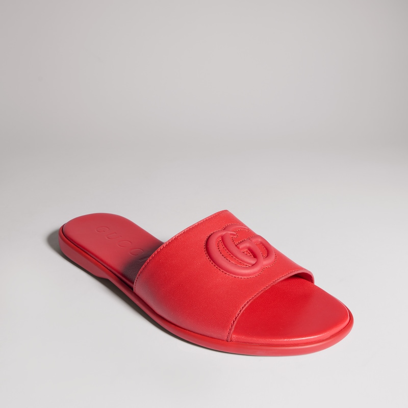 Gucci Slide Sandal With Double G | Thumbnail 3 Gucci Slide Sandal With Double G | Thumbnail 3