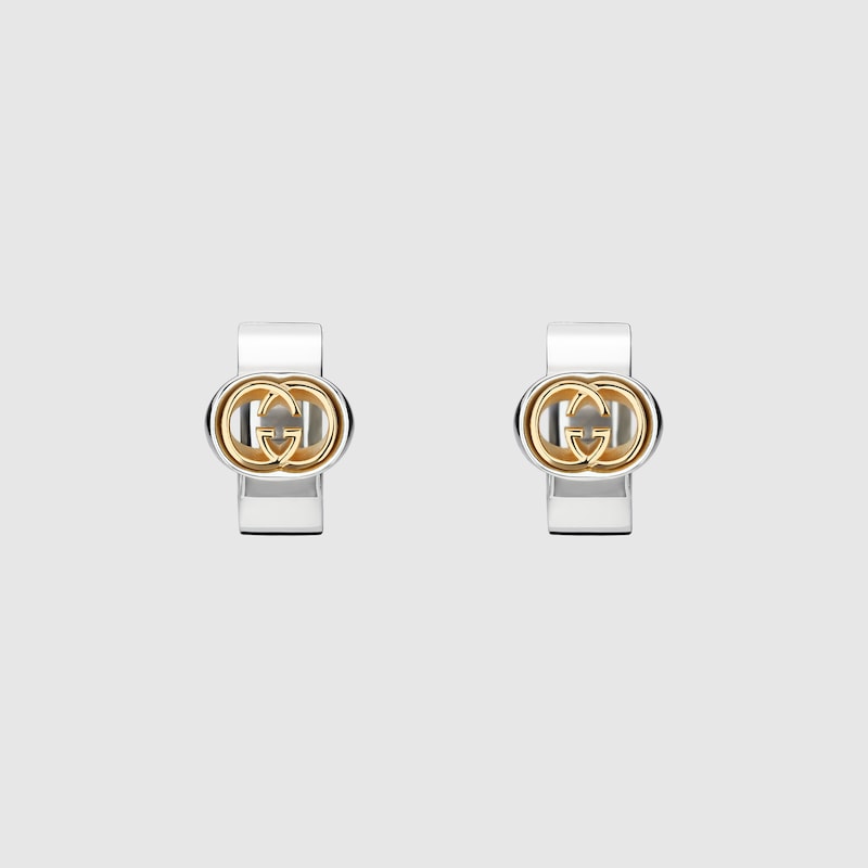 Gucci Interlocking Mini Hoop Earrings