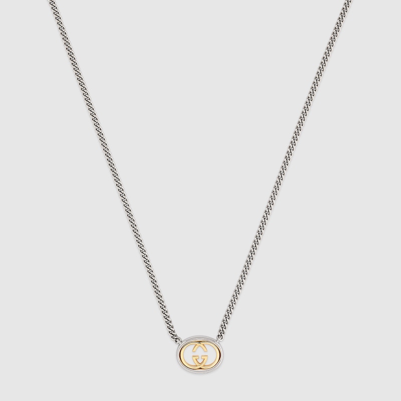 Gucci Interlocking Pendant Chain Necklace