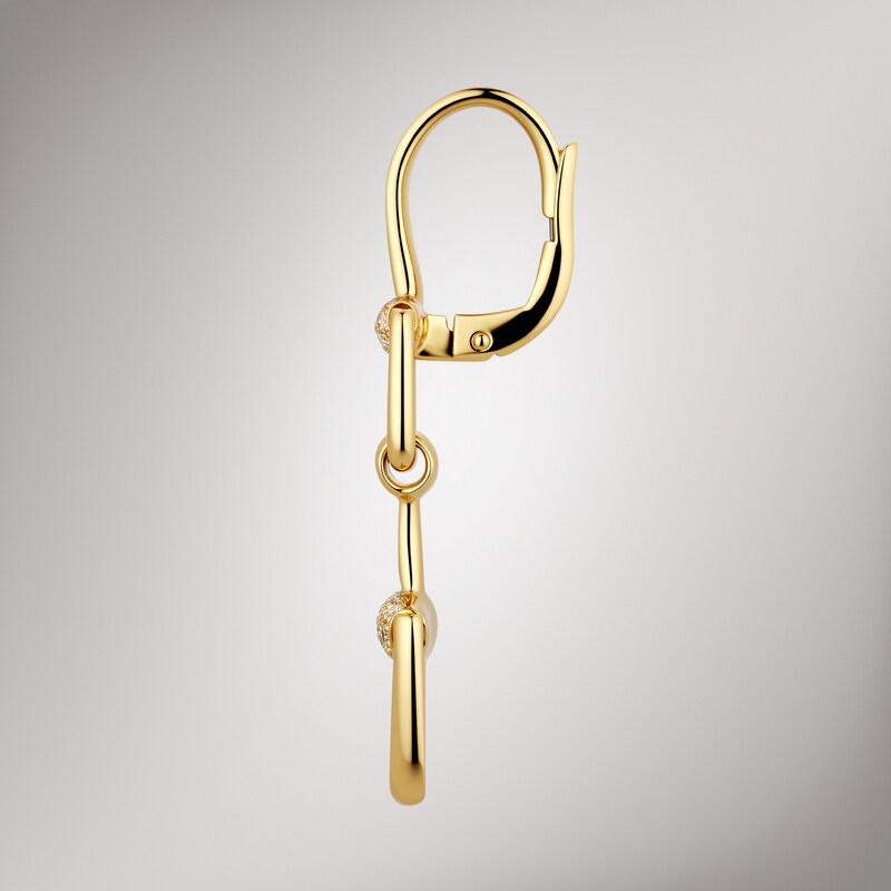 Gucci Horsebit Diamond 18k Earrings | Thumbnail 3 Gucci Horsebit Diamond 18k Earrings | Thumbnail 3