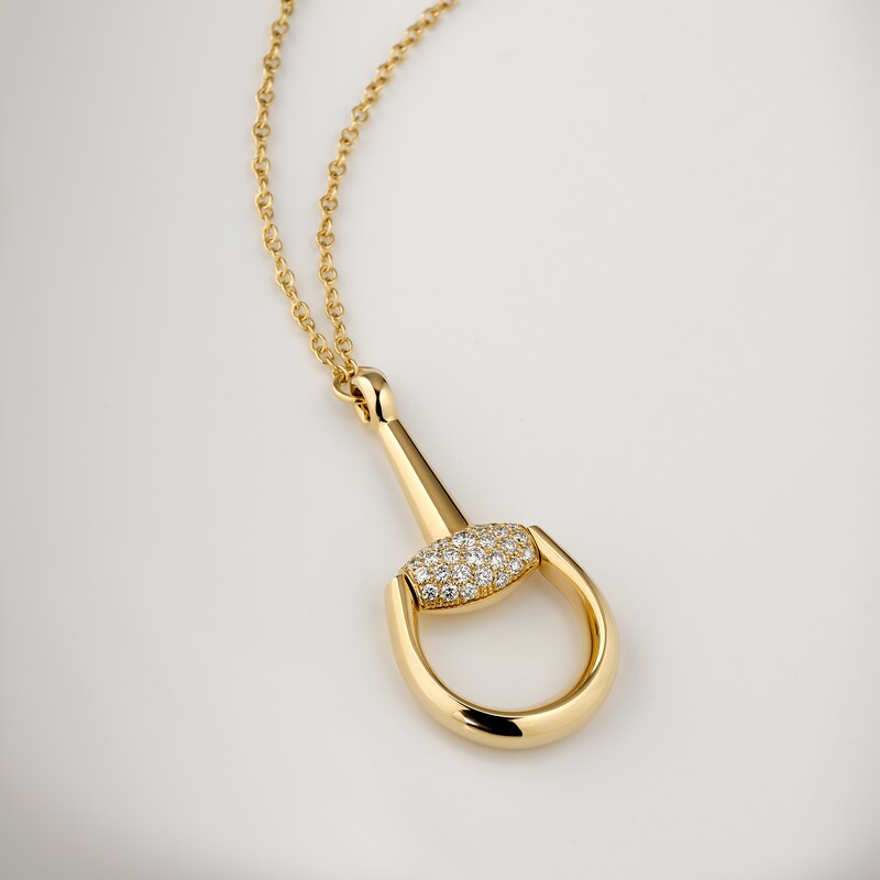 Gucci Horsebit Diamond 18k Pendant Necklace | Thumbnail 3 Gucci Horsebit Diamond 18k Pendant Necklace | Thumbnail 3