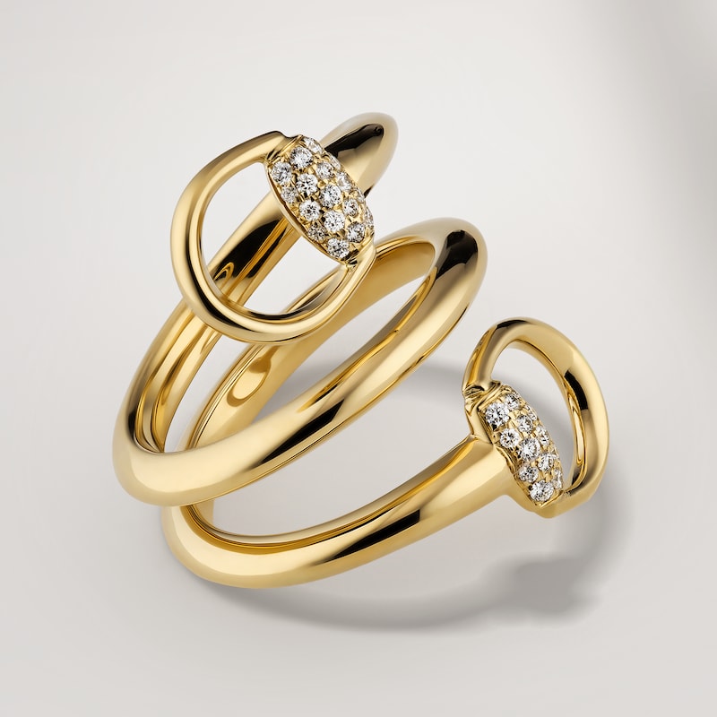 Gucci Horsebit Diamond 18k Contrarié Ring | Thumbnail 3 Gucci Horsebit Diamond 18k Contrarié Ring | Thumbnail 3