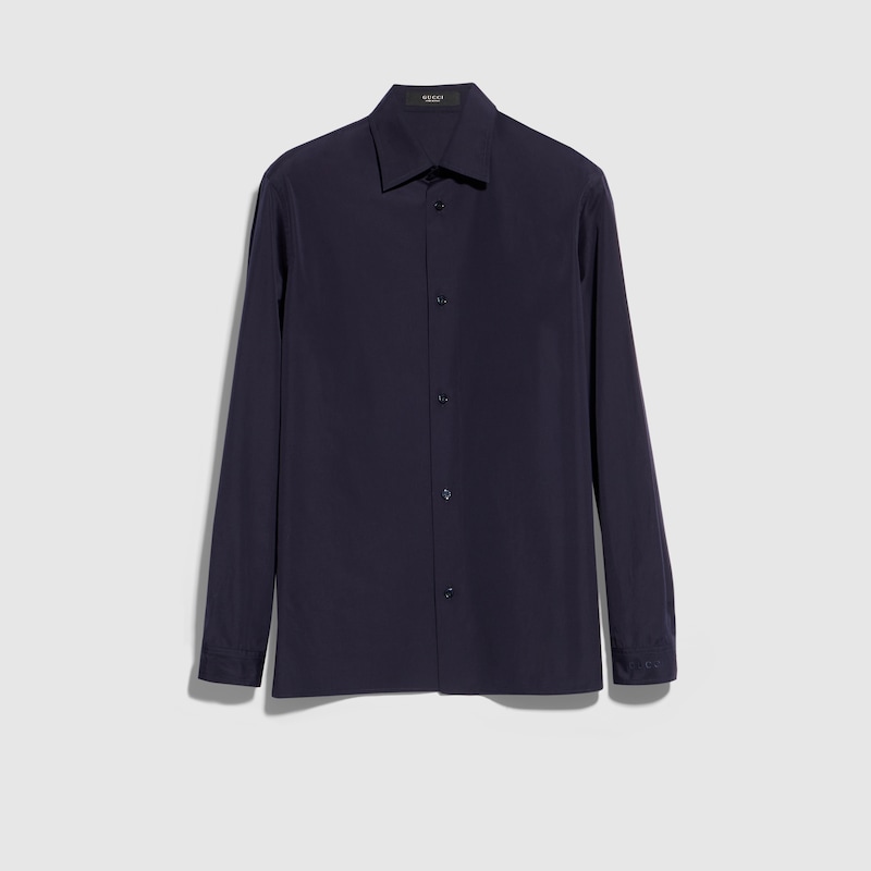 Gucci Piece Dyed Cotton Poplin Shirt