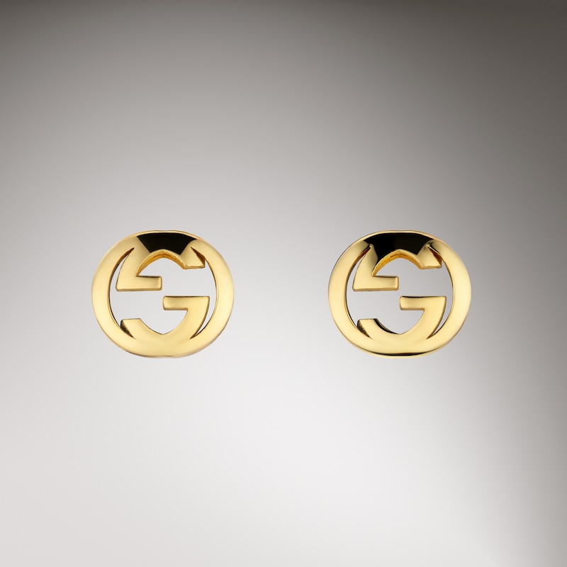 Gucci Interlocking 18k Stud Earrings | Thumbnail 3