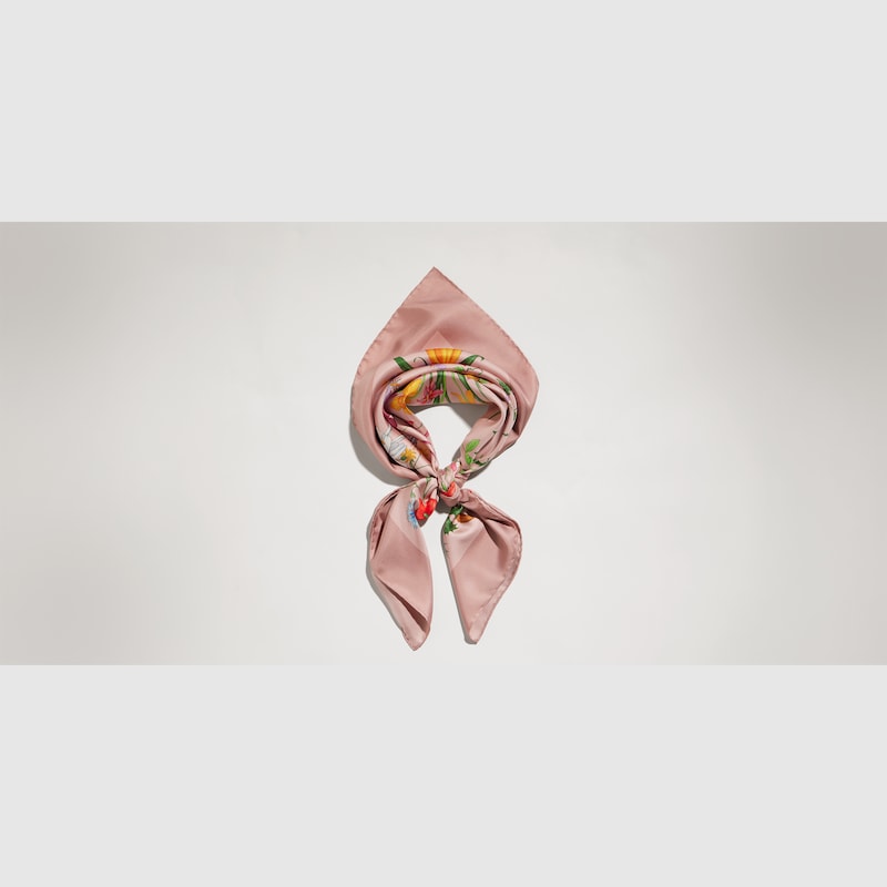 Gucci Printed Silk Twill Carré | Thumbnail 3